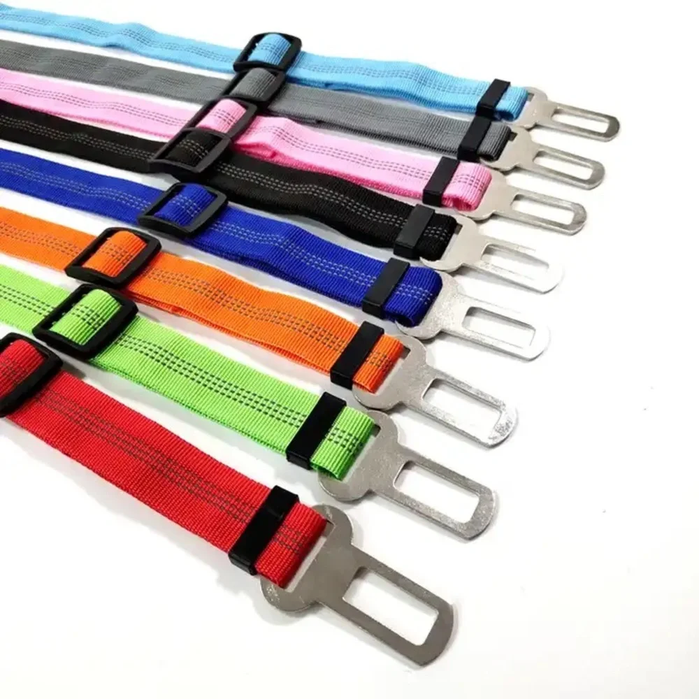 90 pcs Adjustable Nylon Safety Car Seat Belt For Dogs and Cats